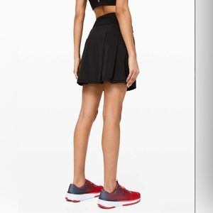 Lululemon Pace Rival Skirt Size 4 Extra Long 17” Tennis NWT Black